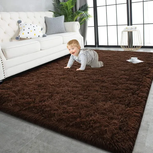 Miniatura 14 de TWINNIS - Alfombras muy suaves de pelo largo para interiores de 3 x 5 pies. Modernas alfombras de áreas de felpa para sala de estar, dormitorio