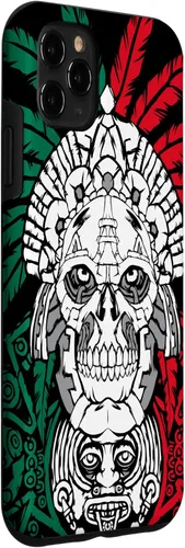Miniatura 3 de iPhone 11 Pro Max Aztec Warrior Skull - Ancestros mexicanos - Funda de raíces mexicanas