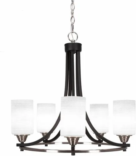 Miniatura 91 de Toltec Lighting Paramount 3405-BN-3001 - Lámpara de araña (5 luces, níquel cepillado)