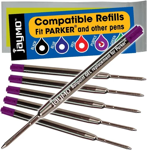 Miniatura 7 de Repuestos compatibles con pluma Parker, paquete de 6 unidades, Azul Gel Gel Parker Azul - 6