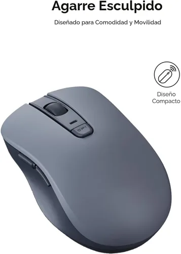 Miniatura 4 de Lenovo Ratón recargable USB-C silencioso (WL500) - Botones silenciosos, recargable USB-C, agarre ambidiestro, DPI ajustable - Receptor