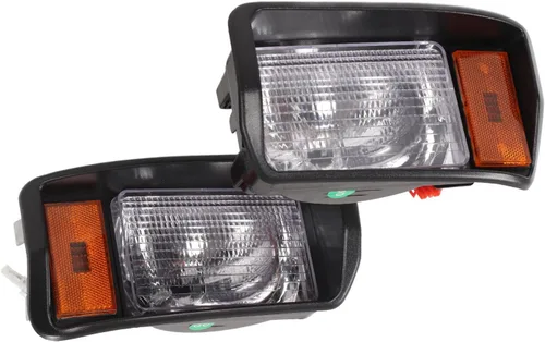 Miniatura 2 de EVGATSAUTO Faros delanteros LED, par de faros delanteros LED de precedentes de coche, faros delanteros 101988002 Super Brightness Reemplazo