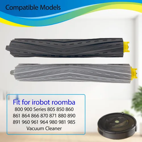 Miniatura 2 de Juego de 2 cepillos de repuesto compatibles con iRobot Roomba 800 900 Series 805 860 870 871 880 890 960 980 980 985 891 960 961 964 980 981 Robot