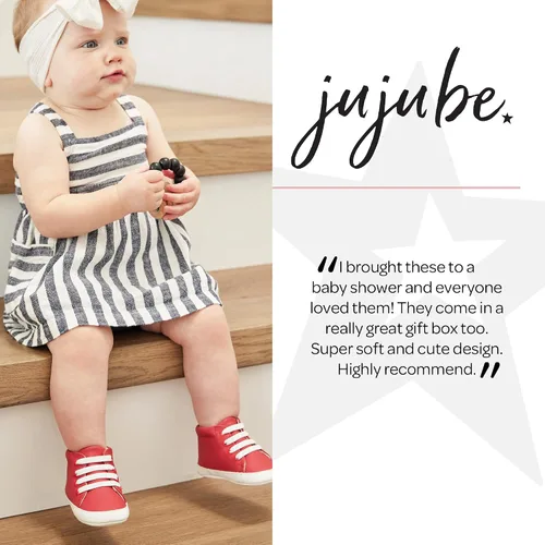 Miniatura 5 de JuJuBe - Zapatos de bebé de silicona para bebés, cuero vegano, Eco Steps Sneaks