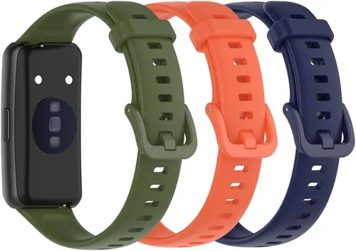Senter Banda de repuesto de goma suave de liberación rápida para Huawei Band 7 Smart Watch 3 piezas-b
