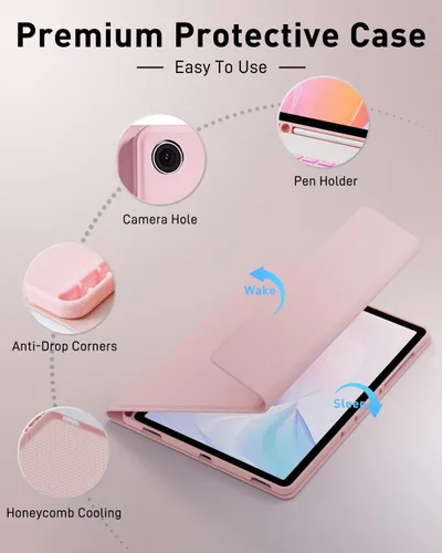 Miniatura 8 de Funda de teclado para Tab A9 de 8.7 pulgadas con teclado Samsung Galaxy Tab A9-2023 (SM-X110/SM-X115) Funda para tableta con teclado mágico