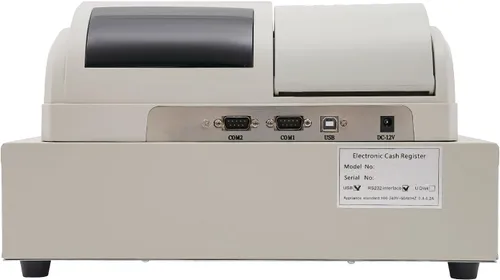 Miniatura 8 de Caja registradora, caja registradora electrónica POS Syetem, 48 teclas y 8 pantalla LED digital, caja de cajero minorista con caja de cajón