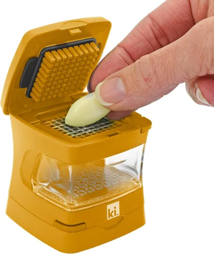 Miniatura 7 de Trituradora de Ajo-A-Peel, Prensa de Ajo, Trituradora, Cortadora, Picadora y Envase de Almacenamiento - Incluye pelador de ajo de silicona - Fácil