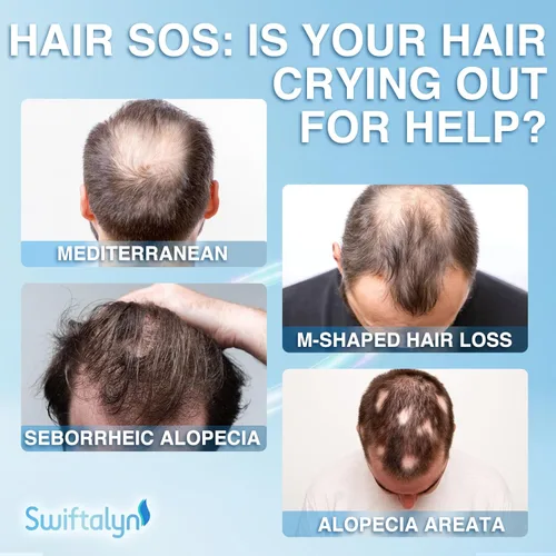 Miniatura 3 de Suero natural para el crecimiento del cabello para hombres: aceite para el cabello y el cuero cabelludo con romero, aceite de batana, agua de arroz