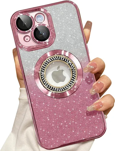 Miniatura 102 de Misscase Funda magnética con purpurina para iPhone 11 compatible con MagSafe, protección completa, delgada, a prueba de golpes, antiarañazos