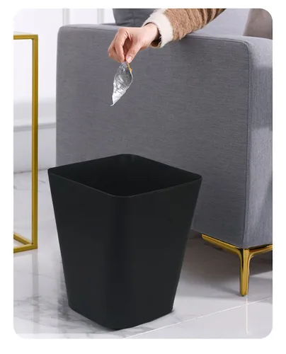 Miniatura 3 de Cubo de basura pequeño de 1.6 galones para baño, papelera para cocina, oficina, baño, paquete de 2 (1.6 galones (paquete de 2), color negro