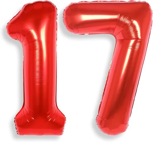 Miniatura 33 de AULE Globos de helio con letra roja S, de 40 pulgadas, grandes, gigantes, de lámina de mylar, rojos, para decoraciones de cumpleaños, aniversarios