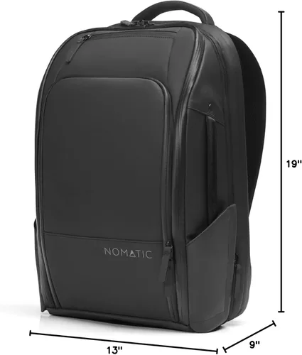 Miniatura 10 de NOMATIC Paquete de viaje - Mochila para laptop resistente al agua - Mochila expandible compatible con TSA, Negro, 20 l, Bolsa para portátil