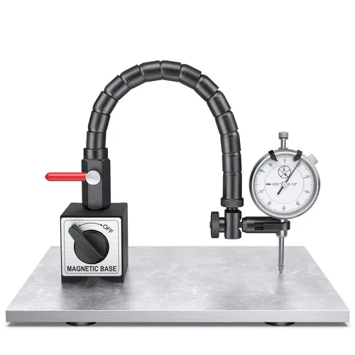 Miniatura 9 de HDLNKAK Indicador de dial digital de 0.000-1.000 in/1 pulgada con base magnética, juego de herramientas de indicador de dial para alineación