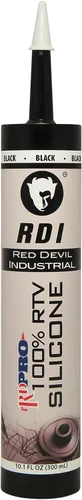 Miniatura 14 de Red Devil 08162I RD PRO RTV de grado industrial 100% silicona resistente a la intemperie, tubo de 10.1 oz, almendra, paquete de 1