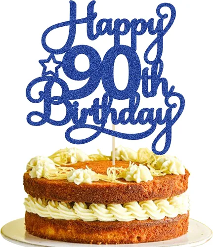 Miniatura 46 de 1 paquete de decoración de pastel de feliz 15 cumpleaños, topper de pastel dorado con purpurina Mis Quince 15, saludos a 15 años, adorno de pastel