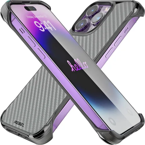 Miniatura 11 de REBEL Funda para iPhone 14 Plus [Serie de fibra de aramida Gen-4] Fuerte compatible con MagSafe, esquinas protectoras a prueba de golpes, botones