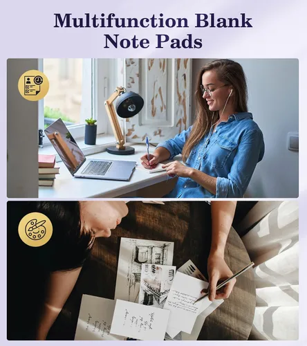 Miniatura 5 de Bloc de notas pequeño de bolsillo de 3 x 5 pulgadas, paquete de 10 blocs de notas de servidor de 3 x 5, blocs de notas blancos, blocs de notas