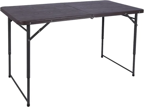 REDCAMP Mesa plegable cuadrada de 48 pulgadas con parte superior de resina, mesas de tarjetas pequeñas plegables portátiles para adultos, uso en
