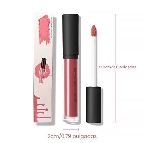 Miniatura 6 de Wegodal Brillo de labios en crema de 12 colores, barra de labios con textura de crema 2025, brillo de labios antiadherente, lápiz labial de larga #03