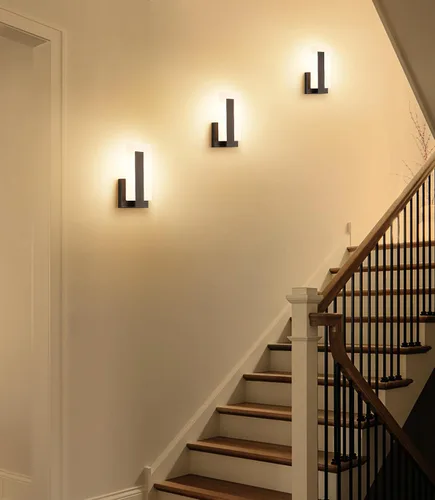 Miniatura 6 de Joosenhouse Modernos apliques LED de pared arriba y abajo, luz negra de 3000 K, luces de pared blancas cálidas, juego de 2, iluminación de pared