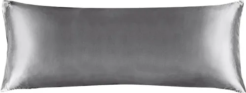 Miniatura 126 de Bedelite Funda de almohada de satén para el cuerpo, súper suave y refrescante, para el cabello y la piel, transpirable, sedosa y larga, 20 x 54 Rosa