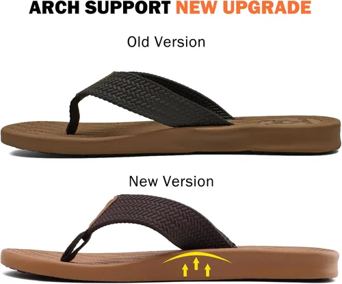 Miniatura 8 de KUAILU - Sandalias de yoga para hombre con espuma y pata de gallo