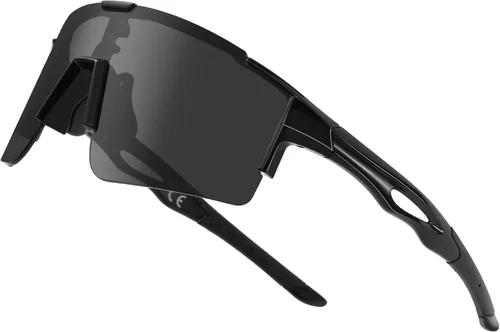 DUCO Gafas de sol deportivas para hombre, gafas de sol de ciclismo, gafas de sol de béisbol juveniles, ligeras, TR90, gafas de marco DC0032