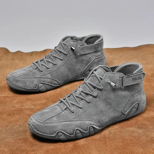 Miniatura 2 de Zapatos Beck para hombre, impermeables, antideslizantes, botas Chukka de caña alta, hechas a mano, de gamuza, zapatos deportivos para exteriores