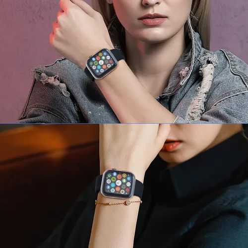 Miniatura 7 de ORIbox Funda ultradelgada compatible con Apple Watch Series 6, Apple Watch Series 5, Apple Watch Series 4, Apple Watch SE, TPU HD F3000001