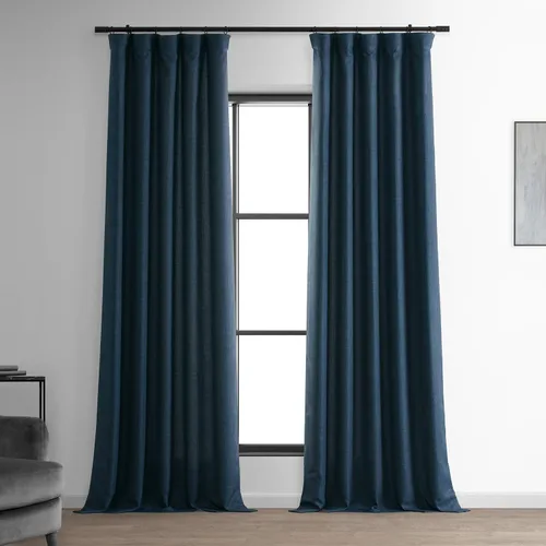 Miniatura 2 de HPD Half Price Drapes Cortinas italianas de lino sintético de 84 pulgadas de largo, cortinas de oscurecimiento para dormitorio y sala de estar, 50 x