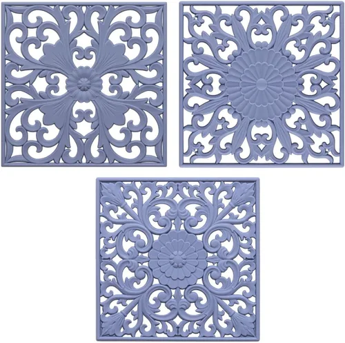Miniatura 13 de Salvamanteles de silicona para platos calientes, mesa, encimera, antideslizantes, resistentes al calor, salvamanteles modernos para tetera