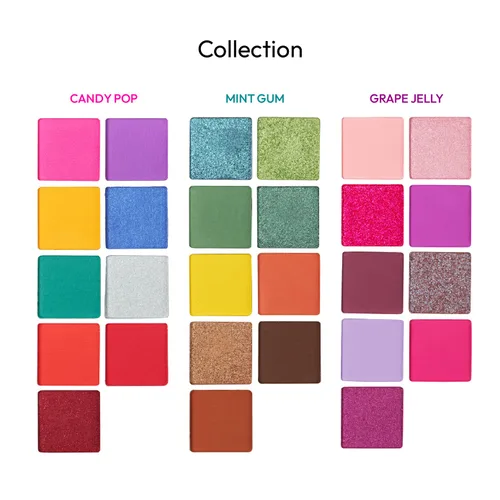 Miniatura 6 de Ruby Kisses Paleta de sombras de ojos altamente pigmentado maquillaje de ojos 9 tonos mate brillante paleta de sombra de ojos metálica, maquillaje