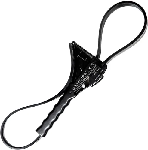 BOA BO13010 Llave de correa de aluminio constrictor con cuerpo de 12 pulgadas y correa de 39 pulgadas, color negro