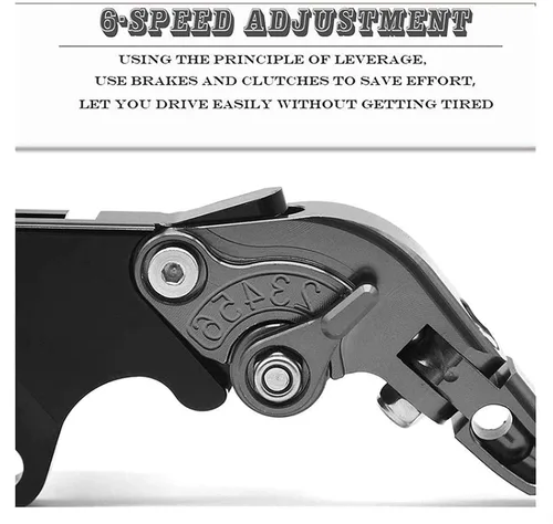 Miniatura 5 de Para Kawasaki H2 H2R 2015-2016 Accesorios de motocicleta CNC ajustable plegable freno embrague palancas manillar mano apretones logotipo motocicleta