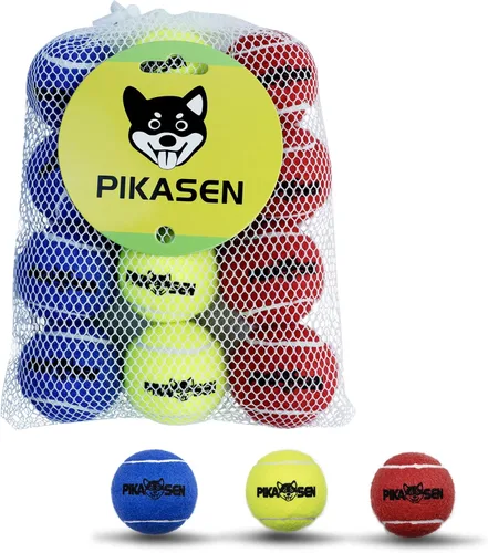 Pelotas de tenis chirriantes para jugar con mascotas en 3 tamaños, pelotas fuertes de primera calidad para perros y cachorros para entrenar, jugar y