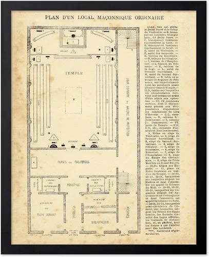 Miniatura 77 de Poster Master Póster astrológico clásico, impresión de ciencia vintage, regalo para artistas, amigos, el antiguo zodiaco de Egipto, rueda