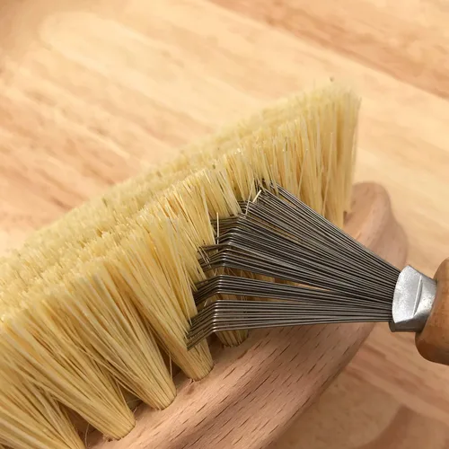 Miniatura 4 de Cepillo de pelo y limpiador de peine con rastrillo de alambre de metal para eliminar la pelusa del polvo del cabello