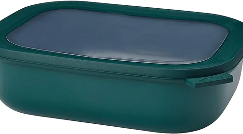 Miniatura 24 de Mepal Cirqula - Recipiente circular rectangular para almacenar y servir alimentos con tapas transparentes, perfecto para preparación de alimentos