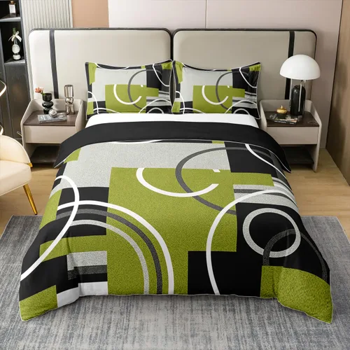 Miniatura 13 de Erosebridal Bohemian 100% Natural Cotton Duvet Cover Twin Country Southwestern Bedding Set Boho Aztec Arrows Diamond Comforter Cover Black Gray