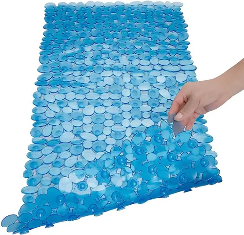 Miniatura 11 de SONGZIMING Tapete de Bañera Antideslizante de Guijarros para Baño y Ducha con Orificios de Drenaje, Tapete con Ventosas para Bañera