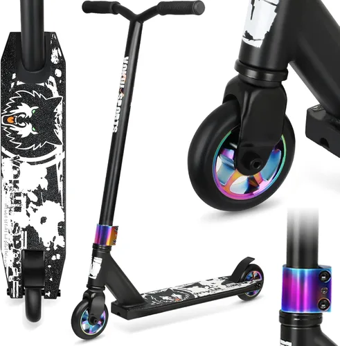 Patinete Pro Trick, scooters de acrobacias de nivel básico para niños de 6 años en adelante, scooter completo de aluminio y ligero BMX Freestyle