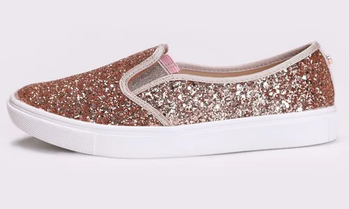 Miniatura 5 de FEVERSOLE Tenis de moda planos y casuales tipo mocasín sin agujetas para mujer