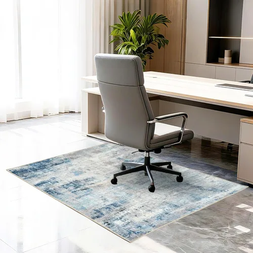 Miniatura 16 de Tapete para silla de oficina para piso de baldosas de madera dura, 36"x48" protector de alfombra antideslizante debajo del escritorio para tapete