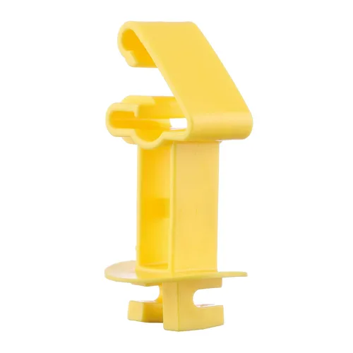Miniatura 3 de 25 aisladores eléctricos de valla para poste en T, aisladores extendidos a presión, amarillo