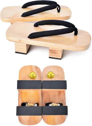 Miniatura 6 de Japanese Wooden Clogs with Tabi Socks For Men Women