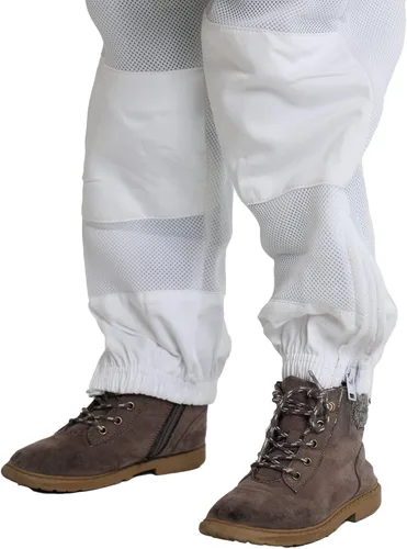 Miniatura 6 de Traje de abeja de cuerpo completo para niños. sarga de algodón suave para la piel de los niños toba a las picaduras de abeja con velo