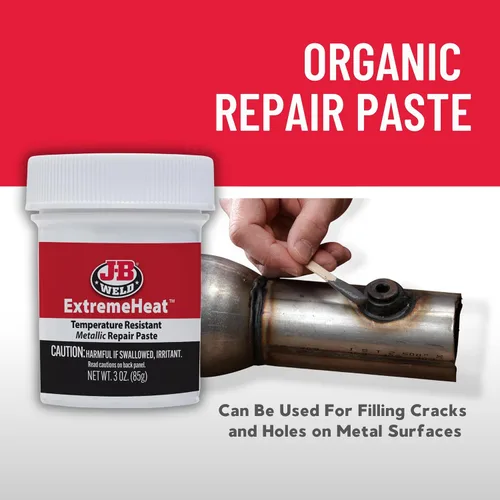 Miniatura 8 de J-B Weld 37901 ExtremeHeat - Pasta metálica resistente a altas temperaturas, 3 oz