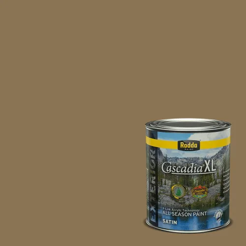 Miniatura 109 de Rodda Paint CASCADIA XL Pintura e imprimación satinada exterior en uno, cuarto de galón, reina africana