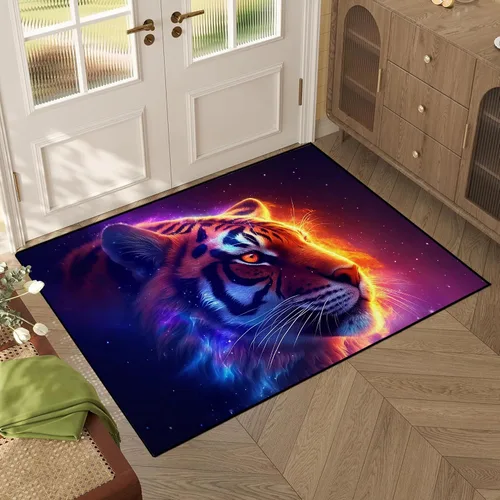 Miniatura 57 de Alfombra de Área Galaxia de 5' x 7', Dormitorio Sala de Estar para Niñas Niños Varones Alfombra Nebulosa Vórtex Tapetes Púrpura Azul Nube galaxy 1